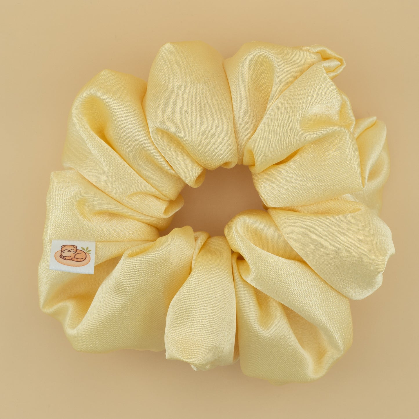 Classic Lemon Glow Scrunchie