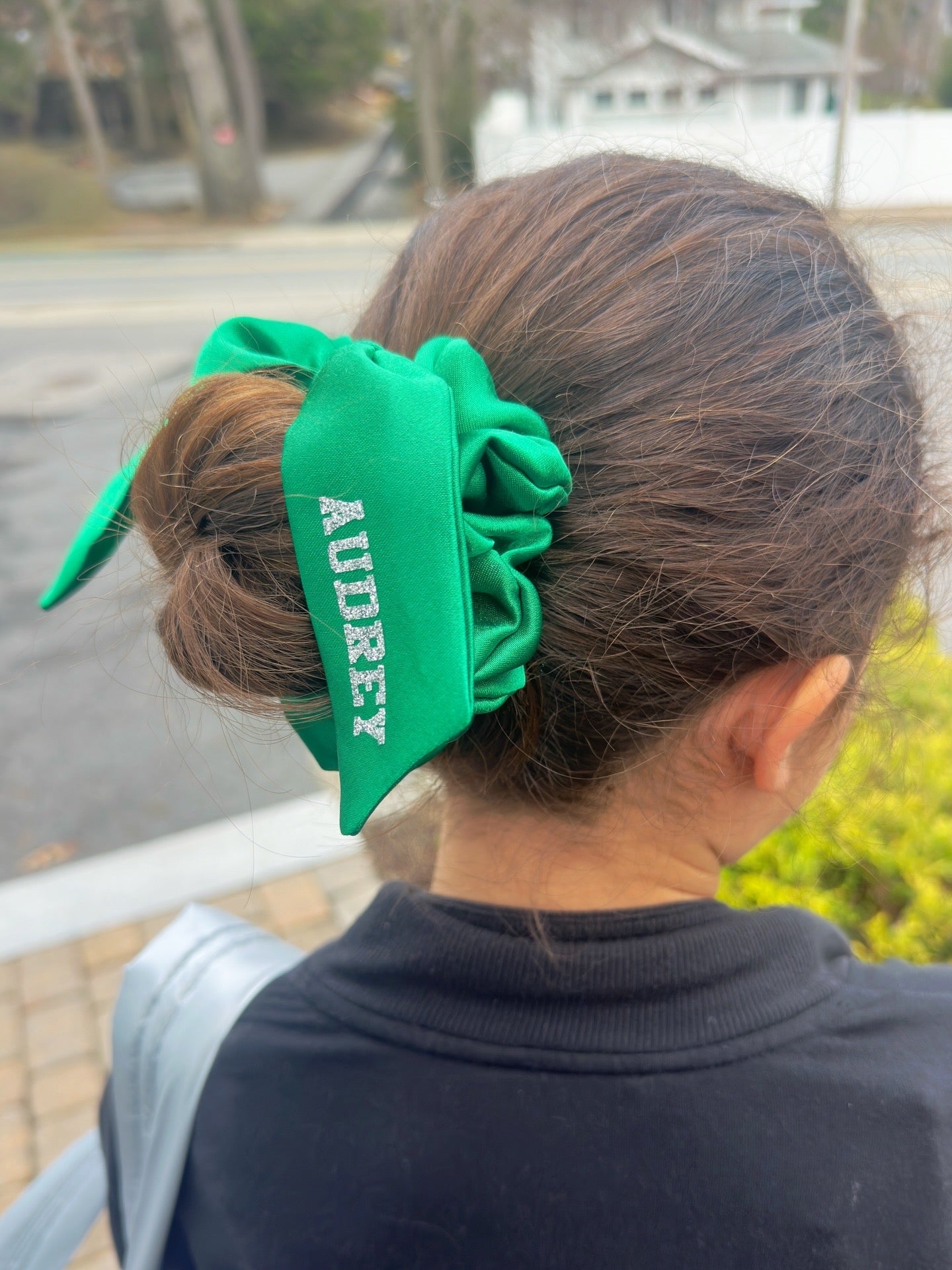 Customizable Tailed Scrunchie with Name
