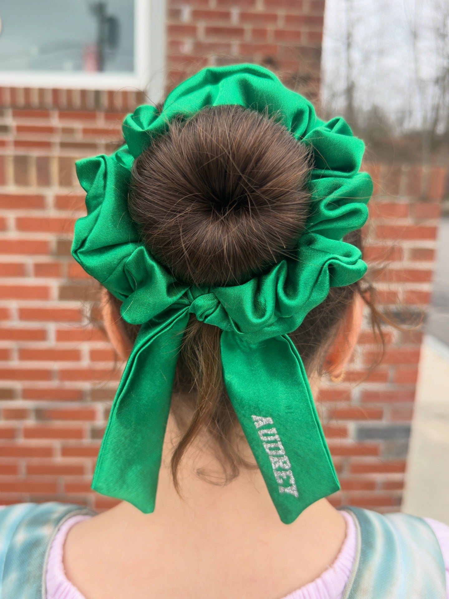 Customizable Tailed Scrunchie with Name