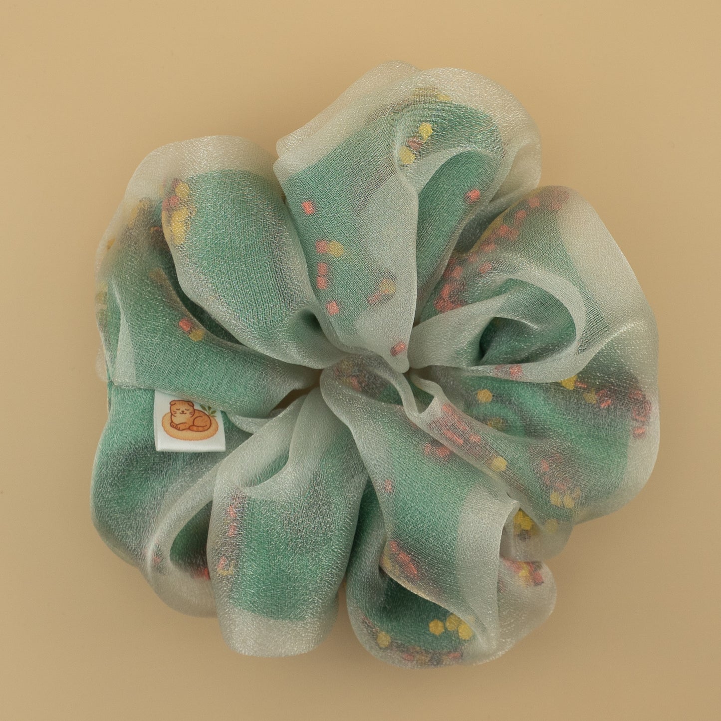 Pastel Breeze Double Layer Scrunchie