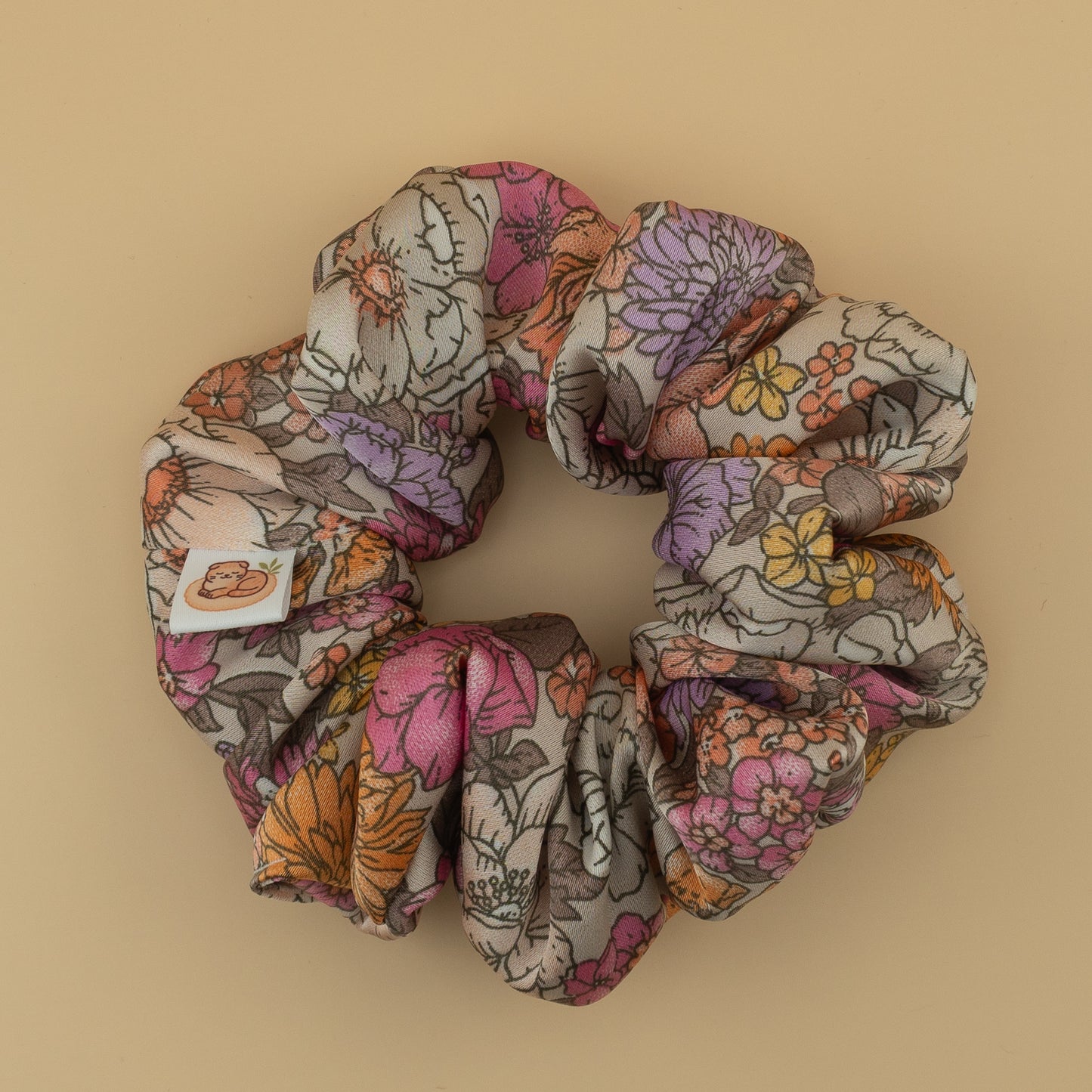 Pastel Petals Scrunchie