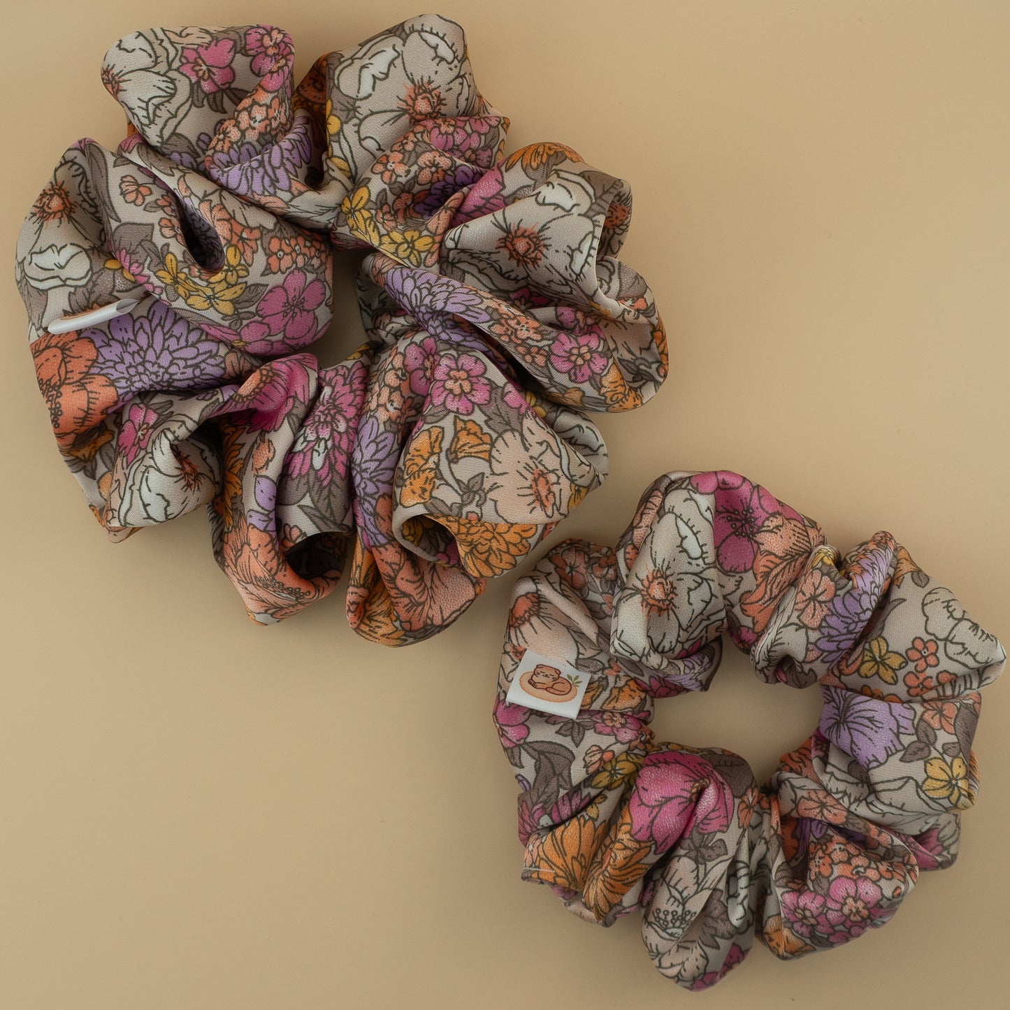 Pastel Petals Scrunchie