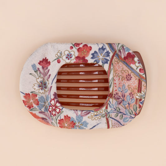 Authentic Kimono Buckle Clip - Hanami(花見) Large
