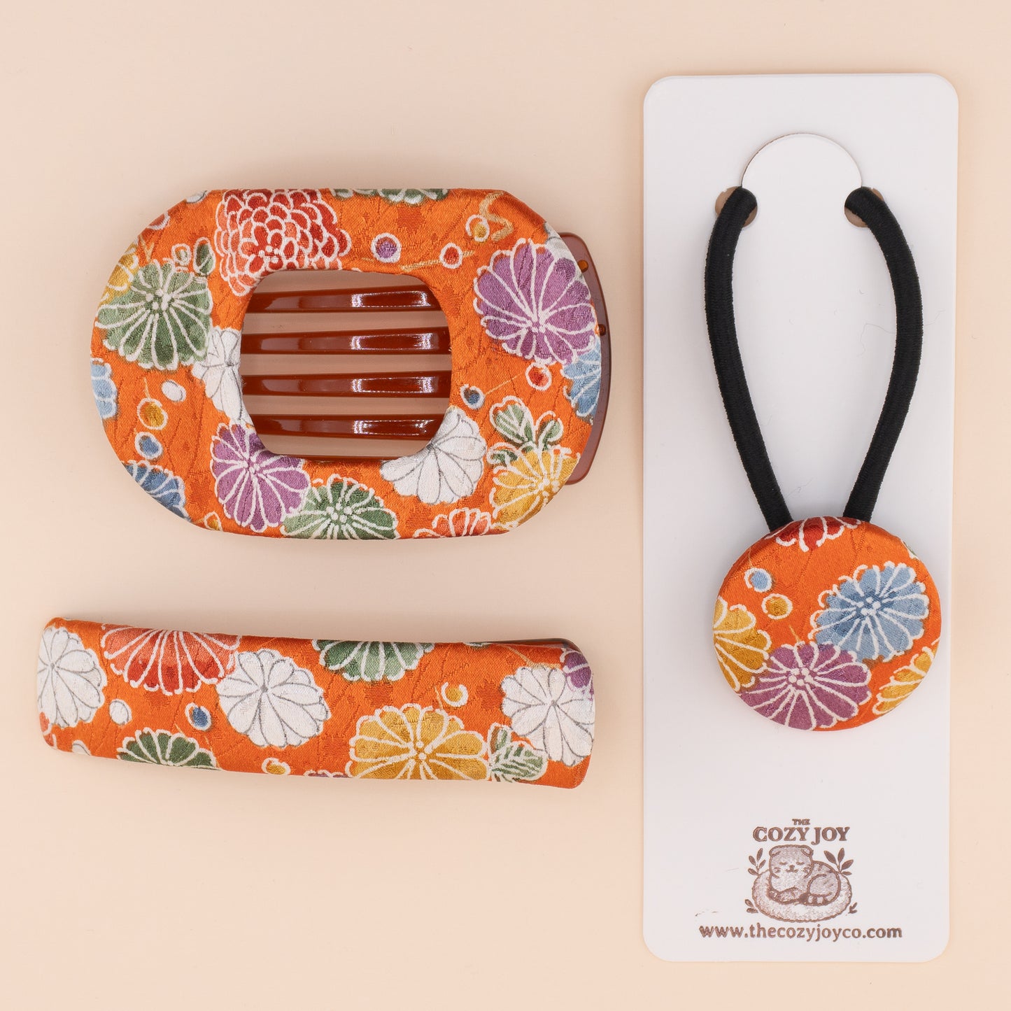 Authentic Kimono Buckle Clip - Ayaka (彩花) Medium