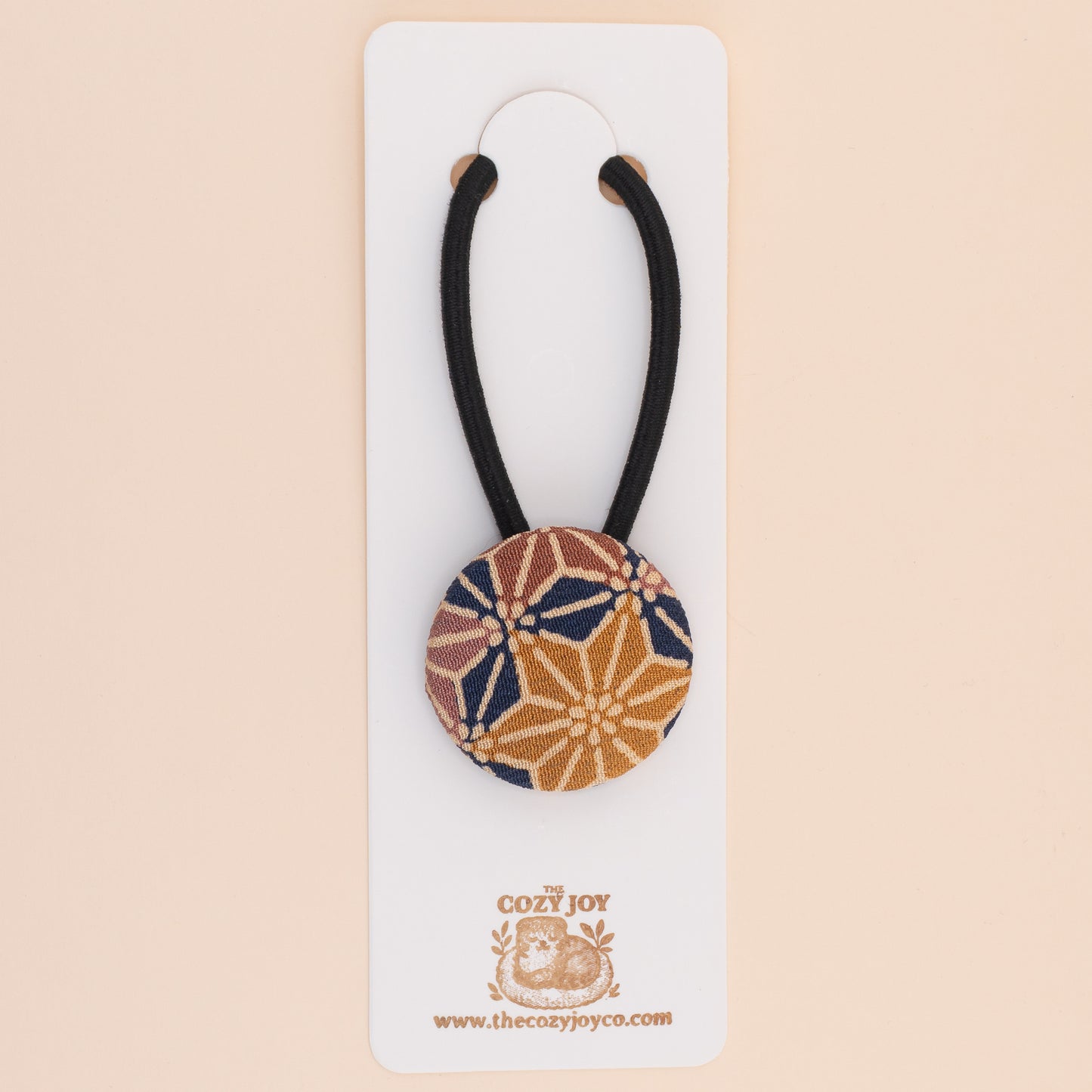 Button Hair Tie Kimono silk - Manami(真波)