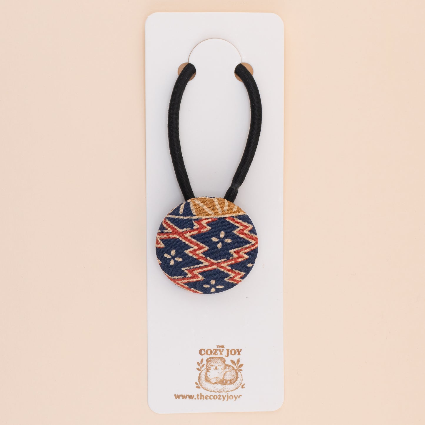 Button Hair Tie Kimono silk - Manami(真波)